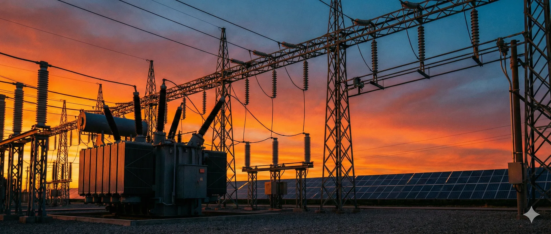 RevoFi Energy Use Case Hero - Smart Grid / Substation / Renewable Infrastructure