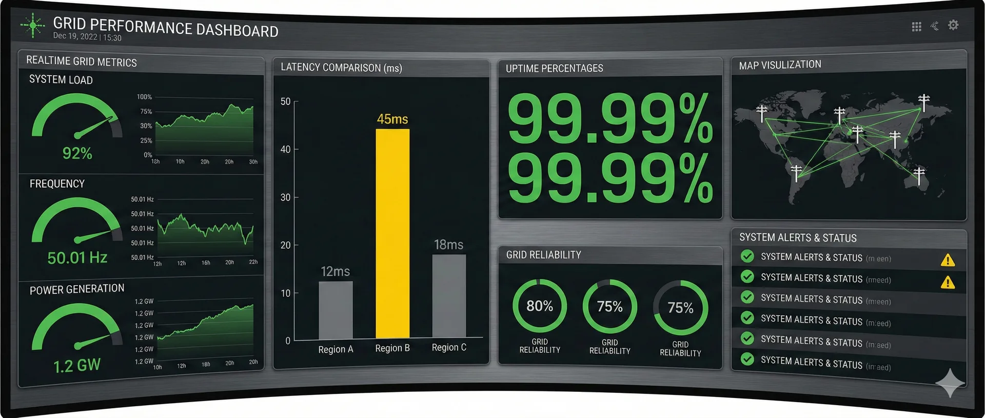 RevoFi Energy Benefits Infographic - Grid Edge Architecture / Latency Comparison